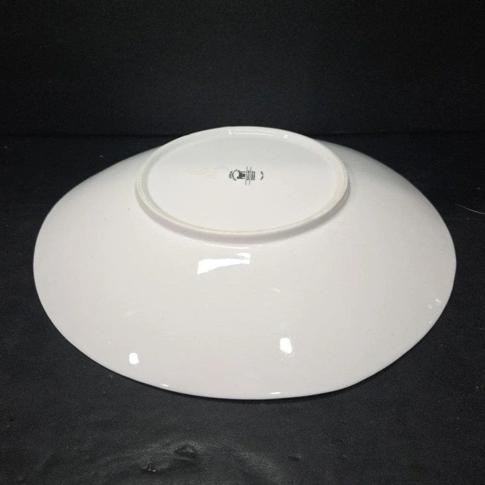 Pier 1 Imports Tropical Wave Serving Platter, Vintage Footed Dish, Centerpiece‎